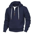 thumbnail image 1 of Mens Hoodie Qiggri Men's Fashion Hoodies Pullover Casual Sweatshirt Drawstring Quarter Zip Hoodie, 1 of 6