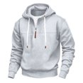 thumbnail image 1 of Mens Hoodie Qiggri Men's Fashion Hoodies Pullover Casual Sweatshirt Drawstring Quarter Zip Hoodie, 1 of 6