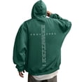 thumbnail image 1 of Mens Hoodie Tops Retro Graphic Verse Inspirational Apparel Believers Mens Autumn And Winter Clothes,Dark Green,S, 1 of 6