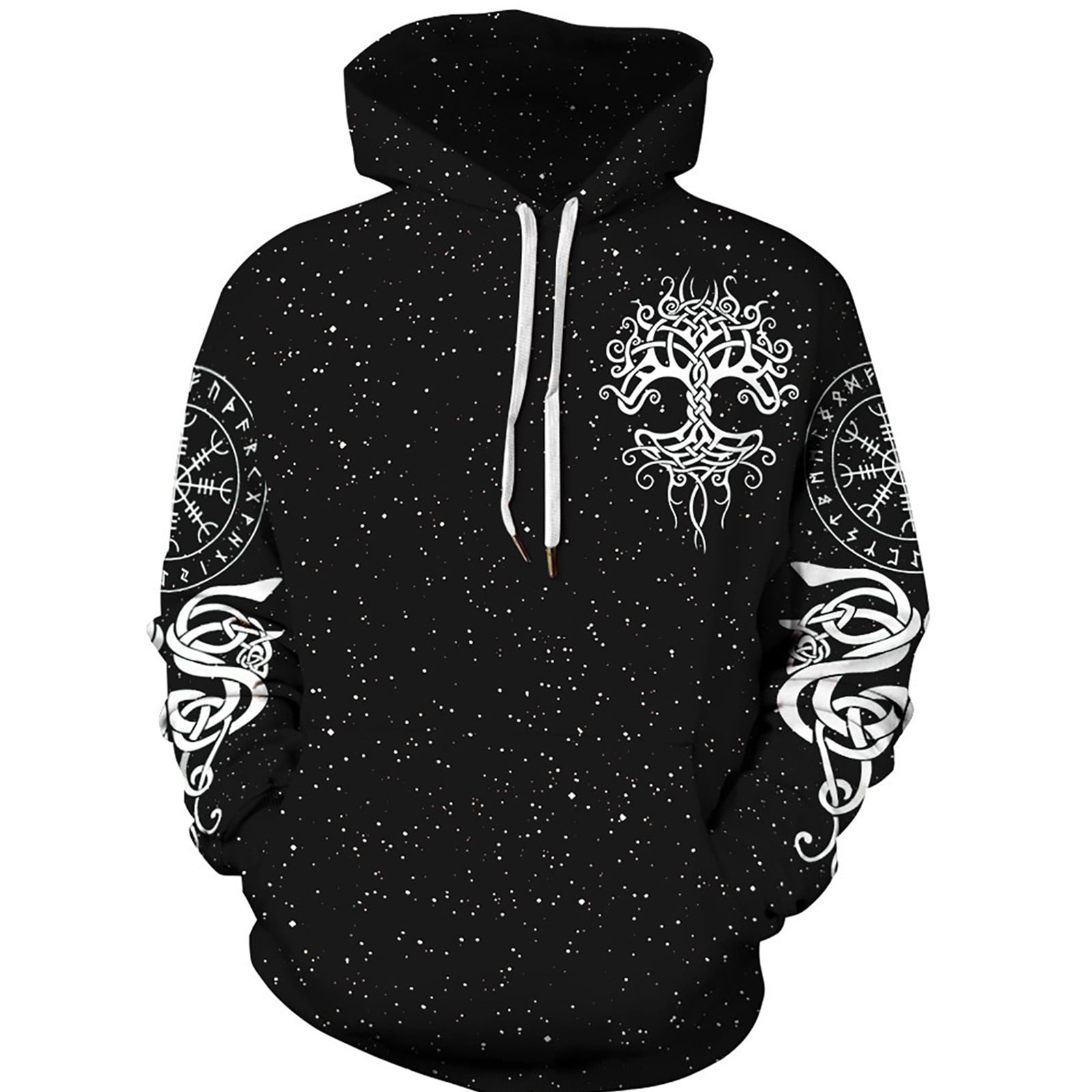 Mens Hoodie Zip Up Graphic Hoodie Novelty 3D Printing Hoodie Long