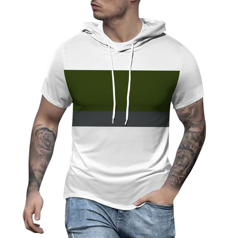 Mens Hoodies And Sweatshirts Men s Spring And Summer Fashion Casual Splicing Collision Color Juniors Sweatshirts And Hoodies Thin Sweatshirts for Men