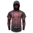 Mens Hoodies Autumn Halloween Tapered Pullover Hoodie with Vintage Gothic Skull Print Plus Size ...