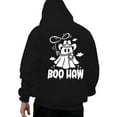 thumbnail image 1 of Mens Hoodies Casual Halloween Ghost Print Pullover Warm Comfortable Long Sleeve Hooded Sweatshirt Fall Winter Streetwear Loose Mens Sweatshirts Black S, 1 of 4