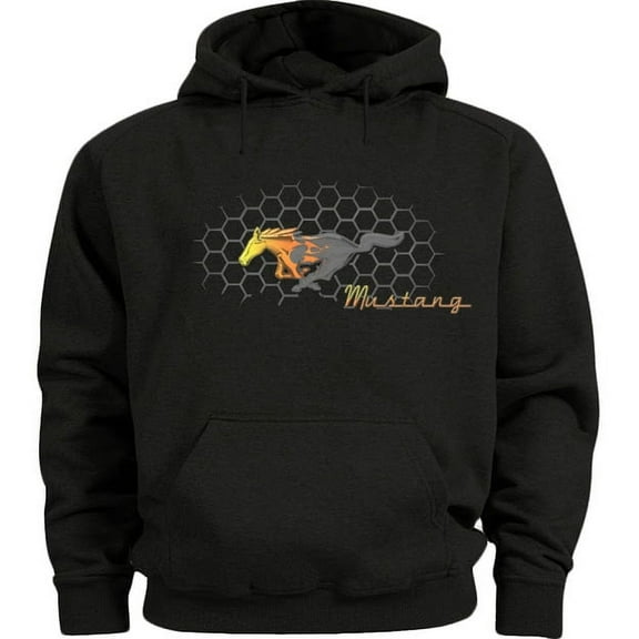 Mens Hoodies Ford Mustang Pony Grill Sweatshirt