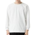thumbnail image 1 of Mens Hoodies Graphic Funny Round Neck Heavy Small Neckline Cotton Side Pocket Sweater Loose Brand Mens Sweatshirts Crewneck, 1 of 6