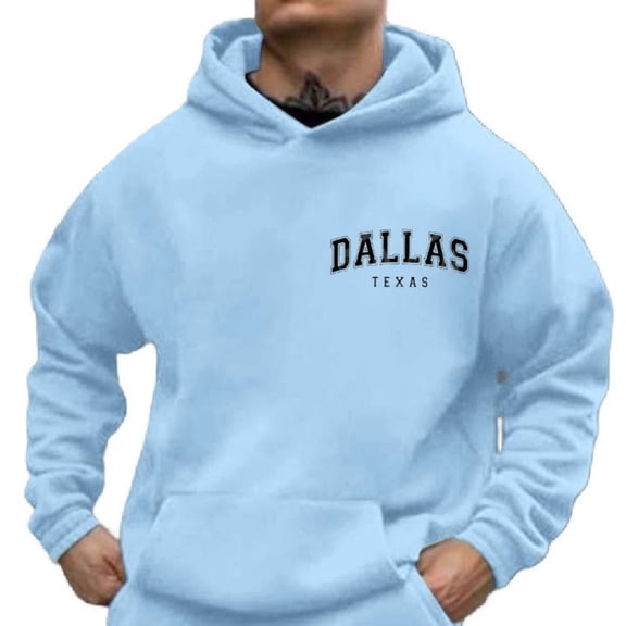 Mens Hoodies Hooded Sweatshirt Pullover With Front Pocket Casual