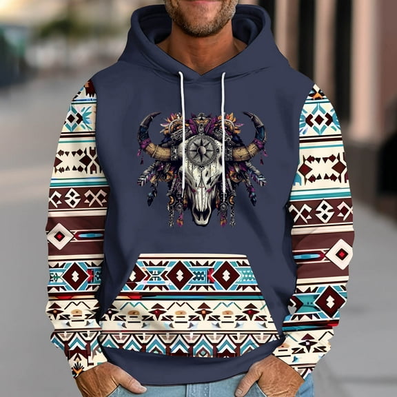 Mens Hoodies Maple Vintage Print Hooded Sweatshirt Fleece Pullover Sweatshirts Long Sleeve Men's Loose Long Sleeve Hooded Printed Sweatshirt With Drop Shoulder Sleeves with Pocket