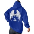 thumbnail image 1 of Mens Hoodies Mens Hoodies Pullover Winter Angel Print Casual Pullover Hoodie Lined Warm Soft Comfortable Streetwear Sweatshirt for Daily Wear, 1 of 4