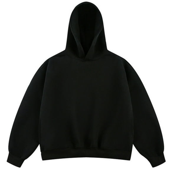 Mens Hoodies Oversized Unisex Hoodie Solid Color Cotton Sweatshirt Men Women Streetwear