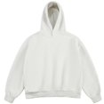 thumbnail image 1 of Mens Hoodies Oversized Unisex Hoodie Solid Color Cotton Sweatshirt Men Women Streetwear, 1 of 6