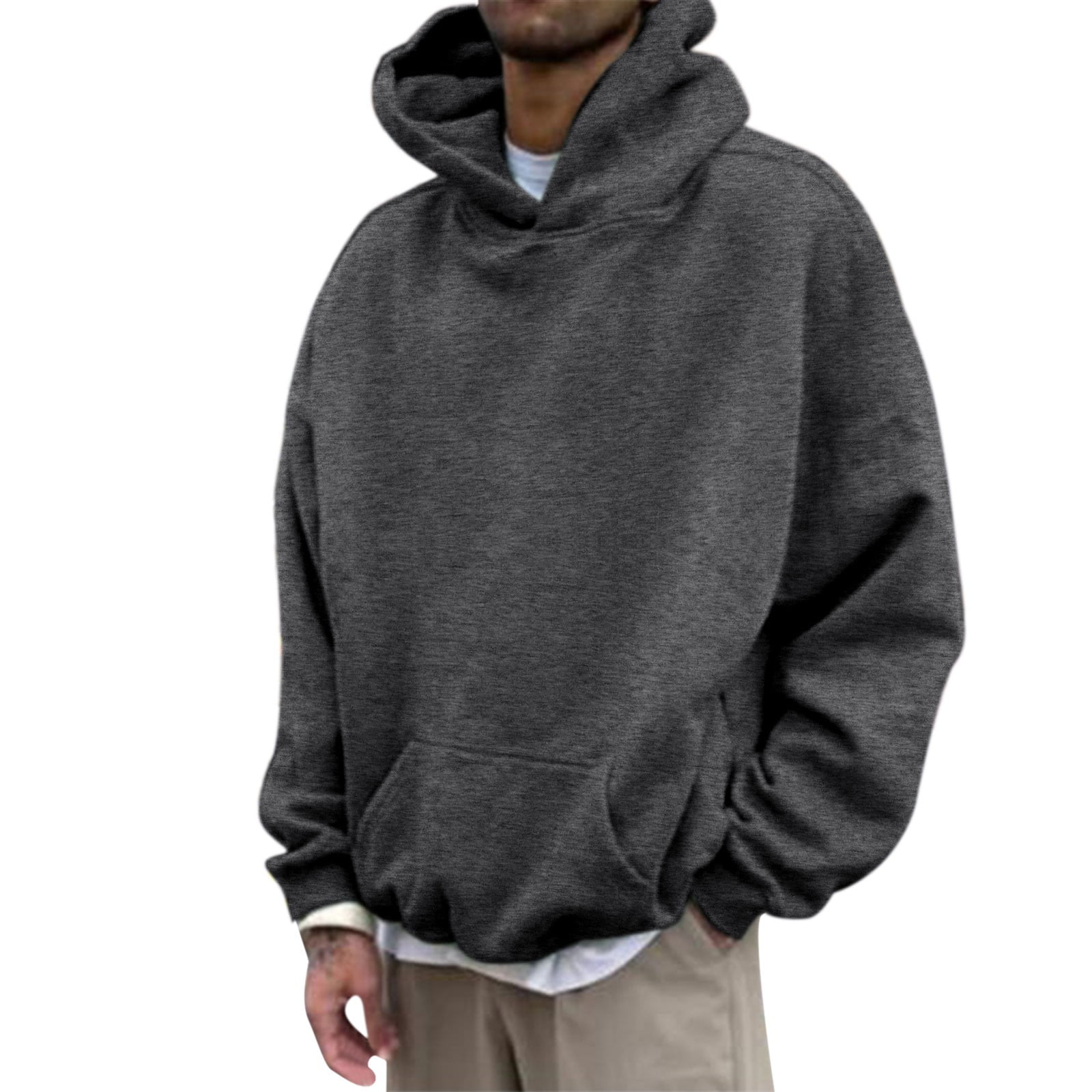 Mens Hoodies Pullover Big And Tall Hooded Sweater Personality