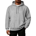 thumbnail image 1 of Mens Hoodies Pullover Casual Long Sleeve Drawstring Athletic Hooded Sweatshirt with Pockets S-3XL, 1 of 4