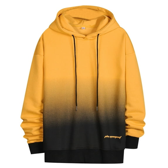 Mens Hoodies Pullover Color Block Sweatshirts Casual Drawstring Tops with Pocket for Fall and Winter Men's Fashion Hoodies & Sweatshirts