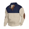 thumbnail image 1 of Mens Hoodies Pullover Lightweight Blazer Black Slim Pullover Sweaters V Neck Crew Neck Cute Pullover Tops Fall Fashion Must Haves, 1 of 4