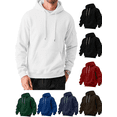thumbnail image 1 of Mens Hoodies Pullover Solid Color Drawstring Fall Winter Hooded Sweatshirts Multifunctional Tops with Pockets and Arm Pockets, 1 of 7