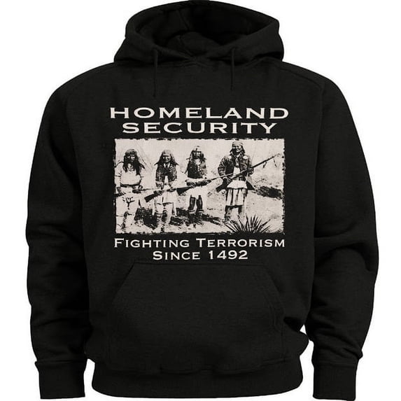 Mens Hoodies Security Indians Sweatshirt