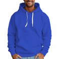 thumbnail image 1 of Mens Hoodies Soild Color Pullovers ,Spring Winter Oversize Loose Hoodie Casual Sweatshirt ,Long Sleeve Full Zip Hooded With Pocket Outerwear Clothes M, 1 of 6