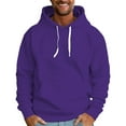 thumbnail image 1 of Mens Hoodies Soild Color Pullovers ,Spring Winter Oversize Loose Hoodie Casual Sweatshirt ,Long Sleeve Full Zip Hooded With Pocket Outerwear Clothes XXL, 1 of 6