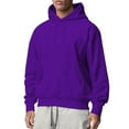 thumbnail image 1 of Mens Hoodies Soild Color Pullovers ,Spring Winter Oversize Loose Hoodie Casual Sweatshirt ,Long Sleeve Full Zip Hooded With Pocket Outerwear Clothes XXXL, 1 of 5