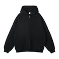 thumbnail image 1 of Mens Hoodies Soild Color Pullovers ,Zip Up Hoodie Casual Sweatshirt ,Long Sleeve Full Zip Hooded With Pocket Outerwear Clothes M, 1 of 3