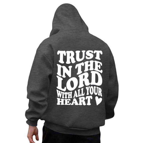 Mens Hoodies Sweatshirt Pullover Long Sleeve Comfortable Lined Theme Design Outdoor Mens Work Clothing,Dark Gray,3XL