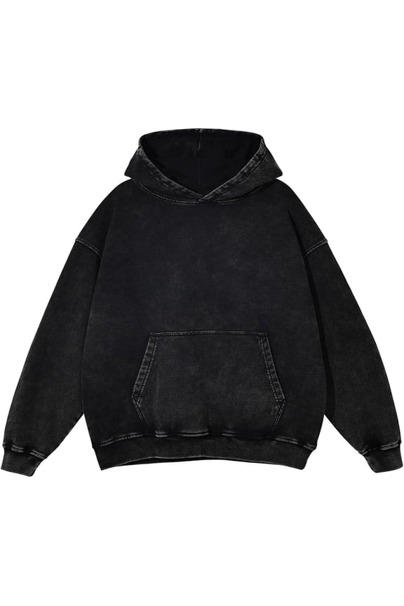 Mens Hoodies Vintage Oversized Hoodie Acid Wash Couples Cotton Pullover Hoodies for Men Streetwear Sweatshirts