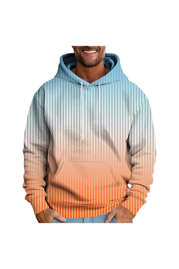 Mens Hoodies Zip up Drawstring Sweatshirt Jackets Tartan Long Sleeve Warm Hoody Tops Sweater Men's Sports Hooded Coat with Pocket Comfortable Fitted Oversize Pullover