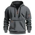 thumbnail image 1 of Mens Hoodies Zipper Casual Hooded Sweatshirts Long Sleeve Pullover Workout Hoodie Tops with Pocket, 1 of 4