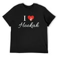 thumbnail image 1 of Mens Hookah Shisha Argileh - I love Hookah T-shirt Black Large, 1 of 5