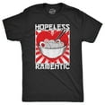 thumbnail image 1 of Mens Hopeless Ramentic T Shirt Funny Ramen Noodle Takeout Lovers Tee for Guys Graphic Tees, 1 of 9