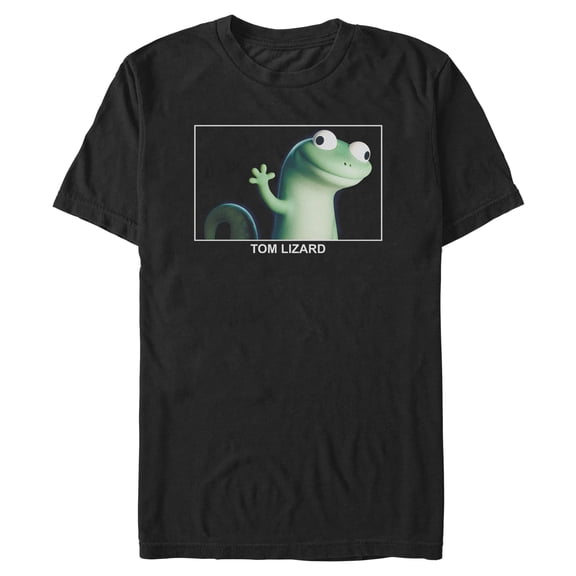 Mens Hoppers Tom Lizard Happy and Cute Portrait T Shirt