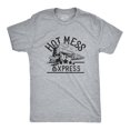 thumbnail image 1 of Mens Hot Mess Express T Shirt Funny Train Hangover Novelty Party Tee Graphic Tees, 1 of 7