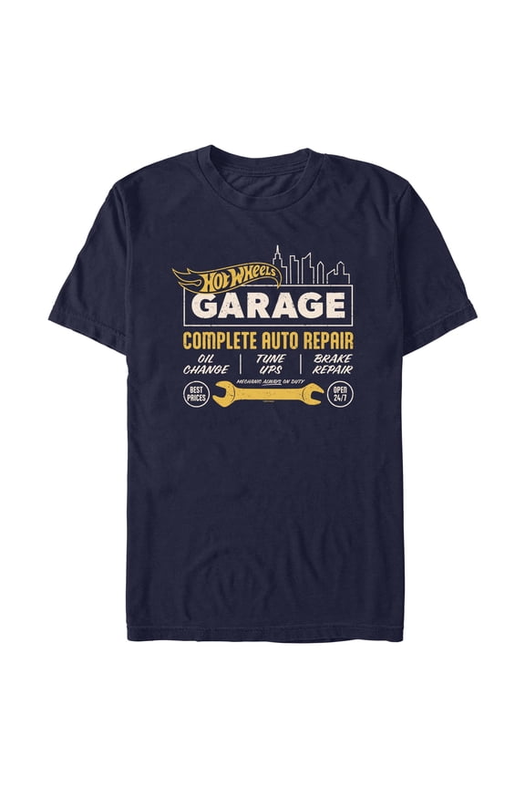 Mens Hot Wheels Garage Complete Auto Repair T Shirt