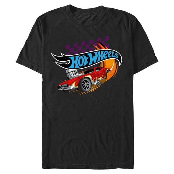 Mens Hot Wheels Rodger Dodger Red Flame T Shirt