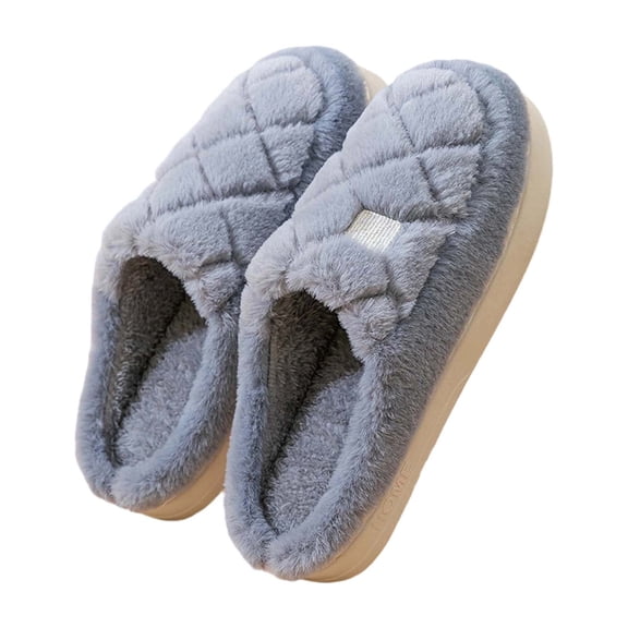 Mens House Slippers Cozy Thick Sole Slip On House Shoes Non Slip Comfortable Casual Indoor Outdoor Winter Warm Mens Slipper Size 40