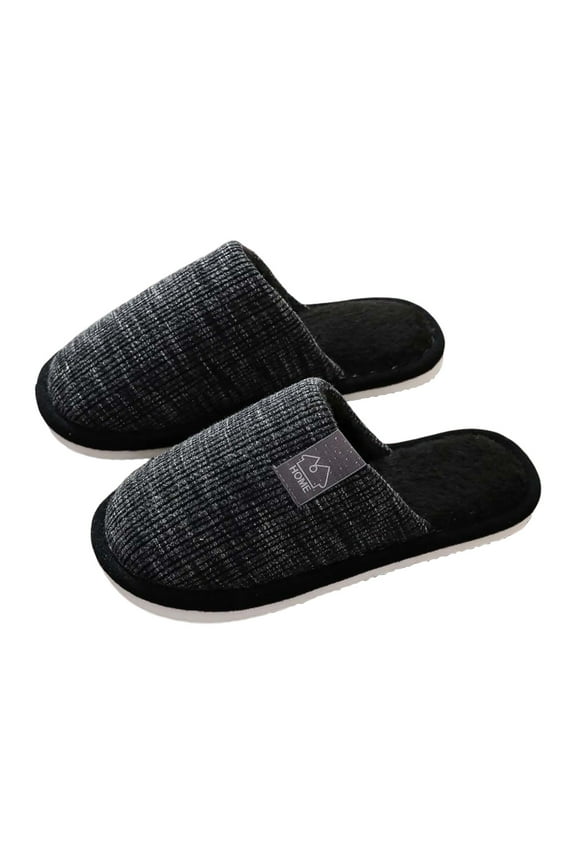 Mens House Slippers Thick Memory Foam Slip On House Shoes Warm Relaxation Non Slip Comfortable Casual Indoor Outdoor Mens Slipper Size 41