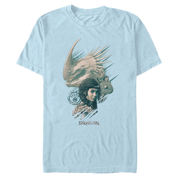 Mens How to Train Your Dragon Astrid And Stormfly Portrait T Shirt