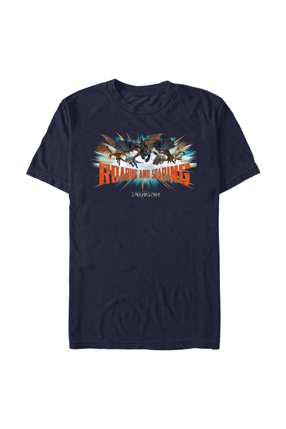 Mens How to Train Your Dragon Roaring And Soaring T Shirt