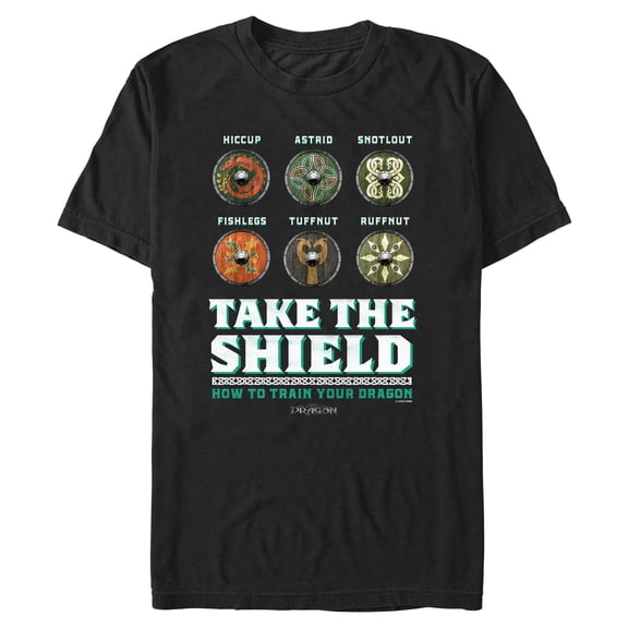 Mens How to Train Your Dragon Take The Shield T Shirt