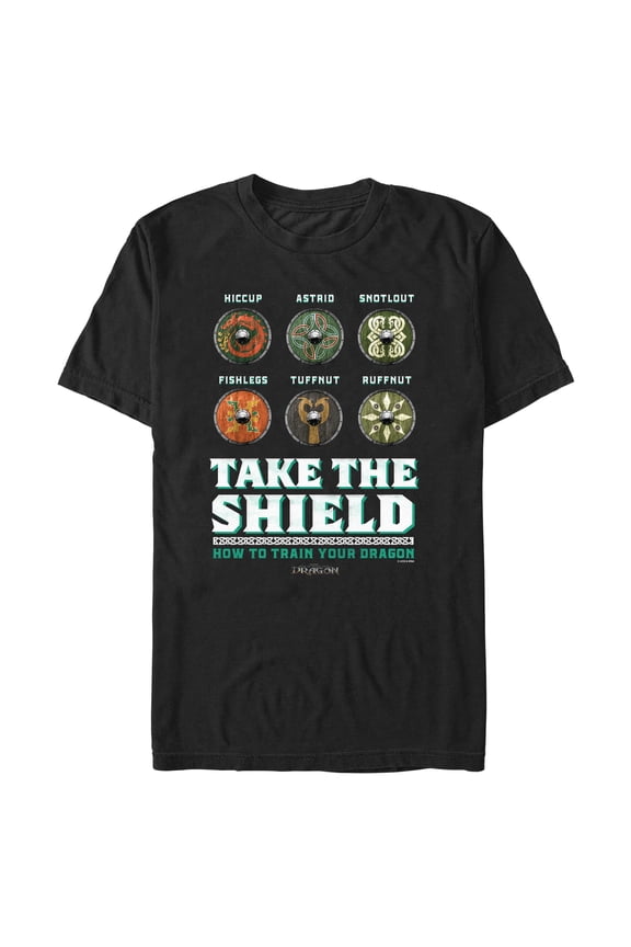 Mens How to Train Your Dragon Take The Shield T Shirt