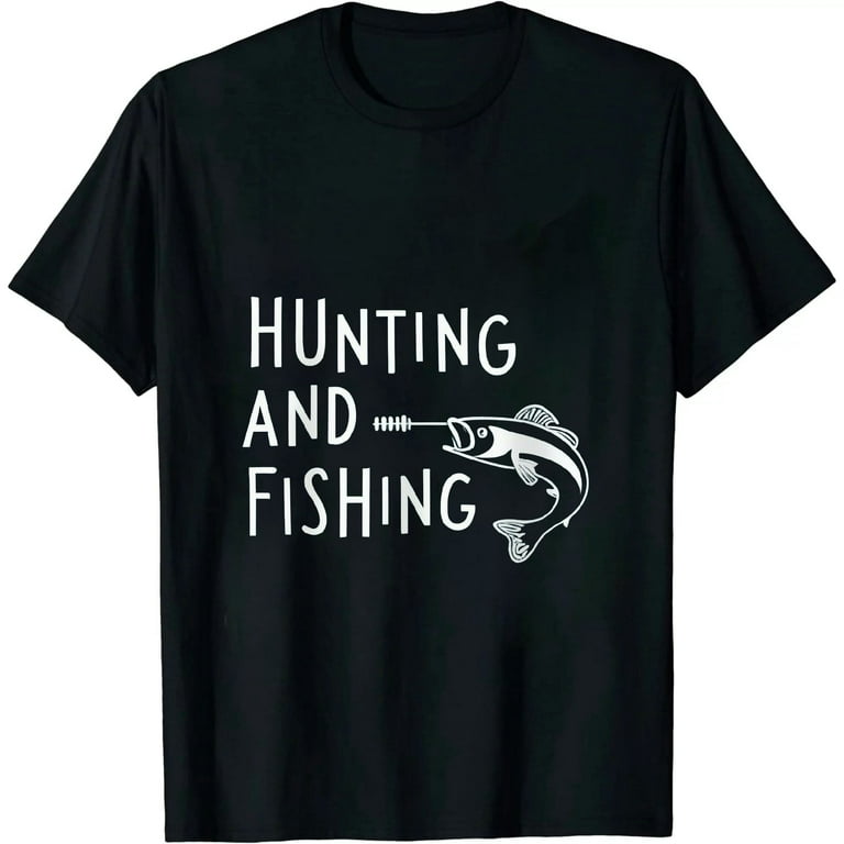 Mens Hunting And Fishing What Else Is There T shirt Funny Gift for Hunter  Fish (Dark Heather Grey) - XL Graphic Tees Black