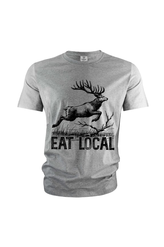 Mens Hunting Shirt Funny Hunting Tee Deer Joke Shirt Hunter Gifts Hunting Shirt For Men Him (Small Grey)