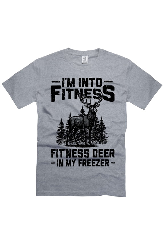 Mens Hunting t-shirt Hunter Gifts Hunting Joke Shirt Deer Joke Shirt Humorous Gifts (Small Grey)