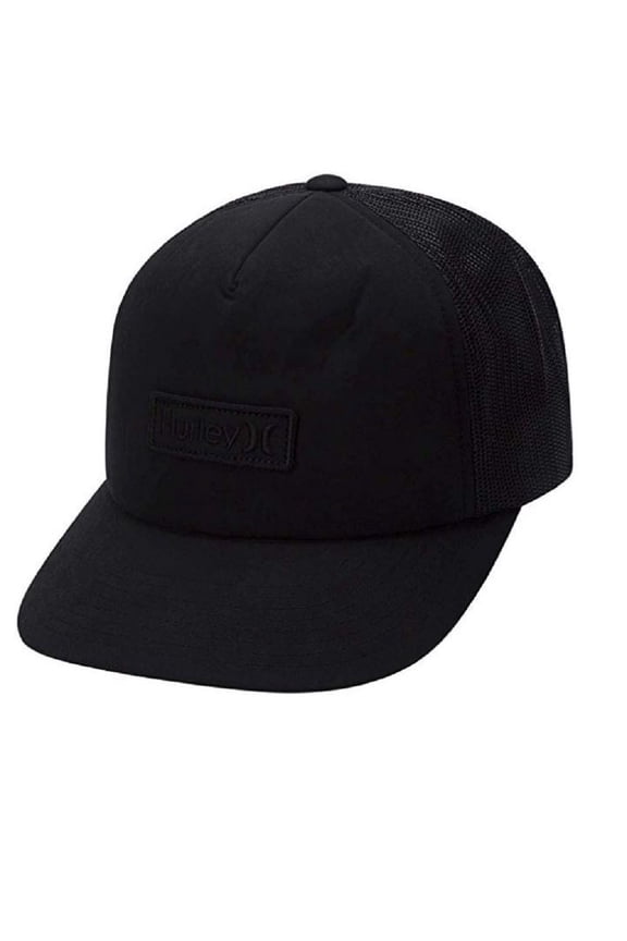 Men's Waxed Canvas Trucker Hat Cap - Black