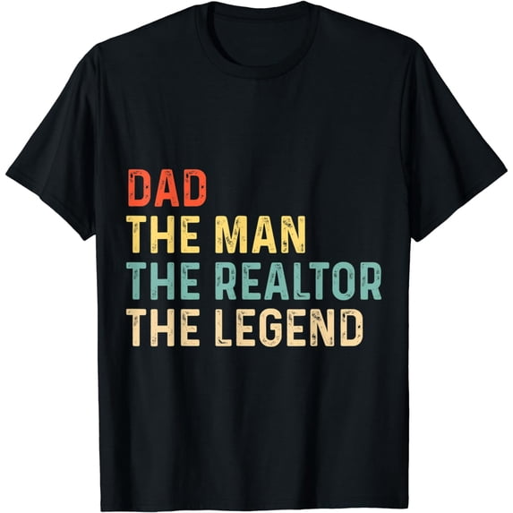 Mens Husband Dad Realtor Legend T-Shirt