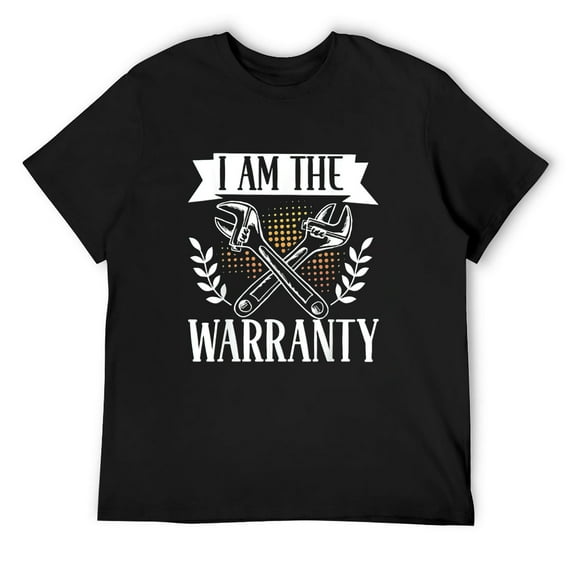 Mens I Am The Warranty T-Shirt Black 2X-Large