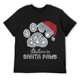 thumbnail image 1 of Mens I Believe In Santa Paws Cat Dog Lovers Christmas Xmas Gift Sweatshirt Black, 1 of 5