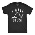 thumbnail image 1 of Mens I Call Dibs T Shirt Funny Thanksgiving Dinner Turkey Wish Bone Joke Tee for Guys Graphic Tees, 1 of 9
