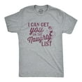 thumbnail image 1 of Mens I Can Get You On The Naughty List T Shirt Funny Santa Christmas Graphic Tee Graphic Tees, 1 of 7
