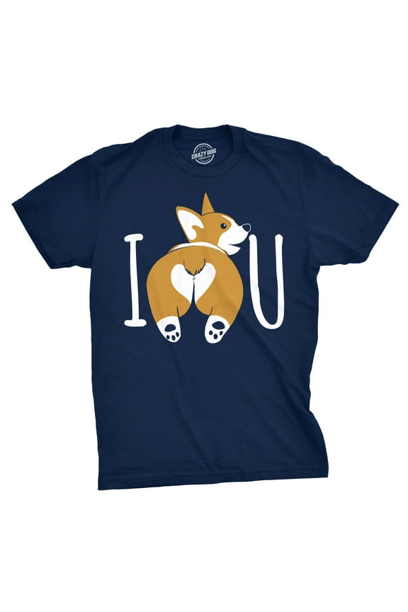 Mens I Corgi Butt You T Shirt Funny Dog Lover Tee for Guys Graphic Tees